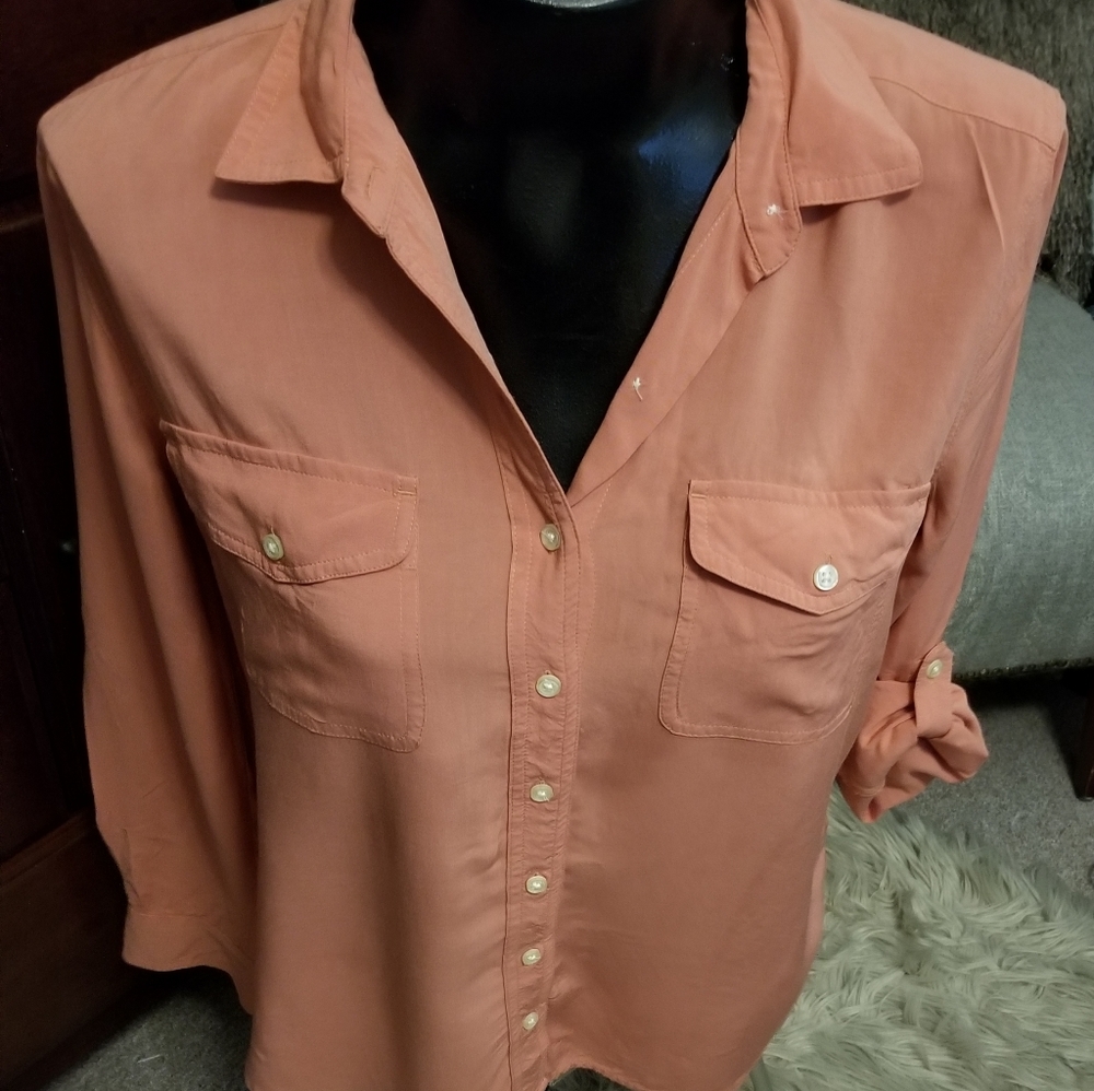 Loft button down blouse